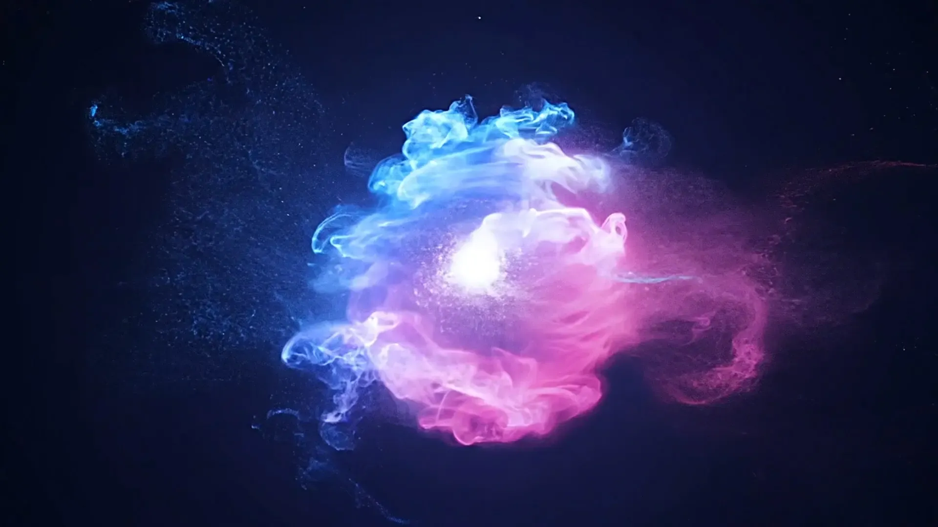 Ethereal Particle Explosion Overlay for Logo Animation